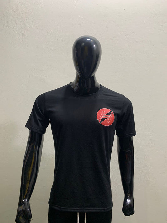 Men's Black Screen Print T-shirt