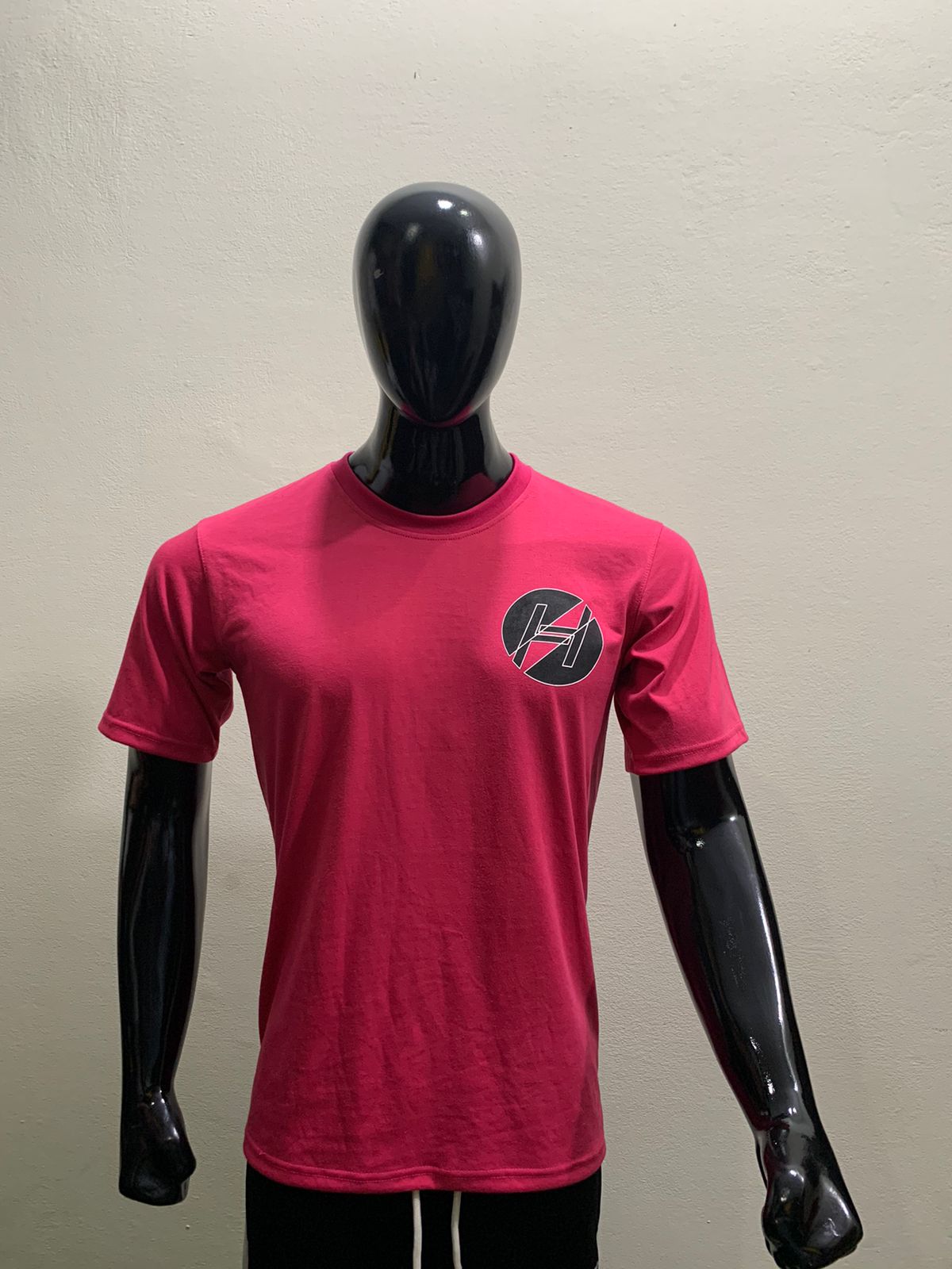 Men's Hot Pink Screen Print T-shirt